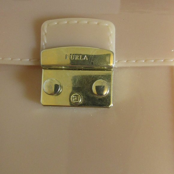 Furla Women's Nude Elegant Beige Candy Bon Bon Mini Bag Made in Italy - Picture 3 of 12